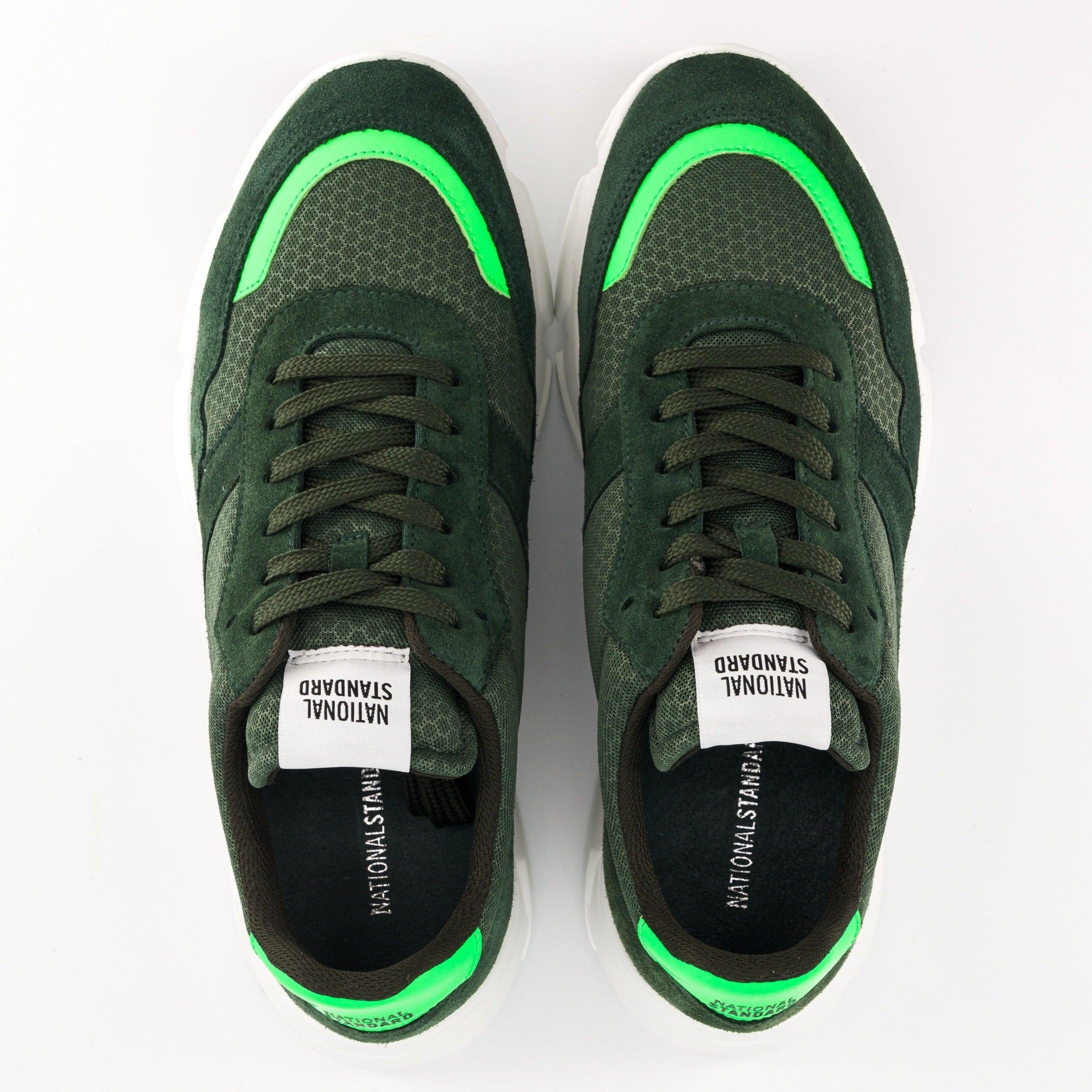 Sneakers Homme EDITION 7 Kaki Fluo