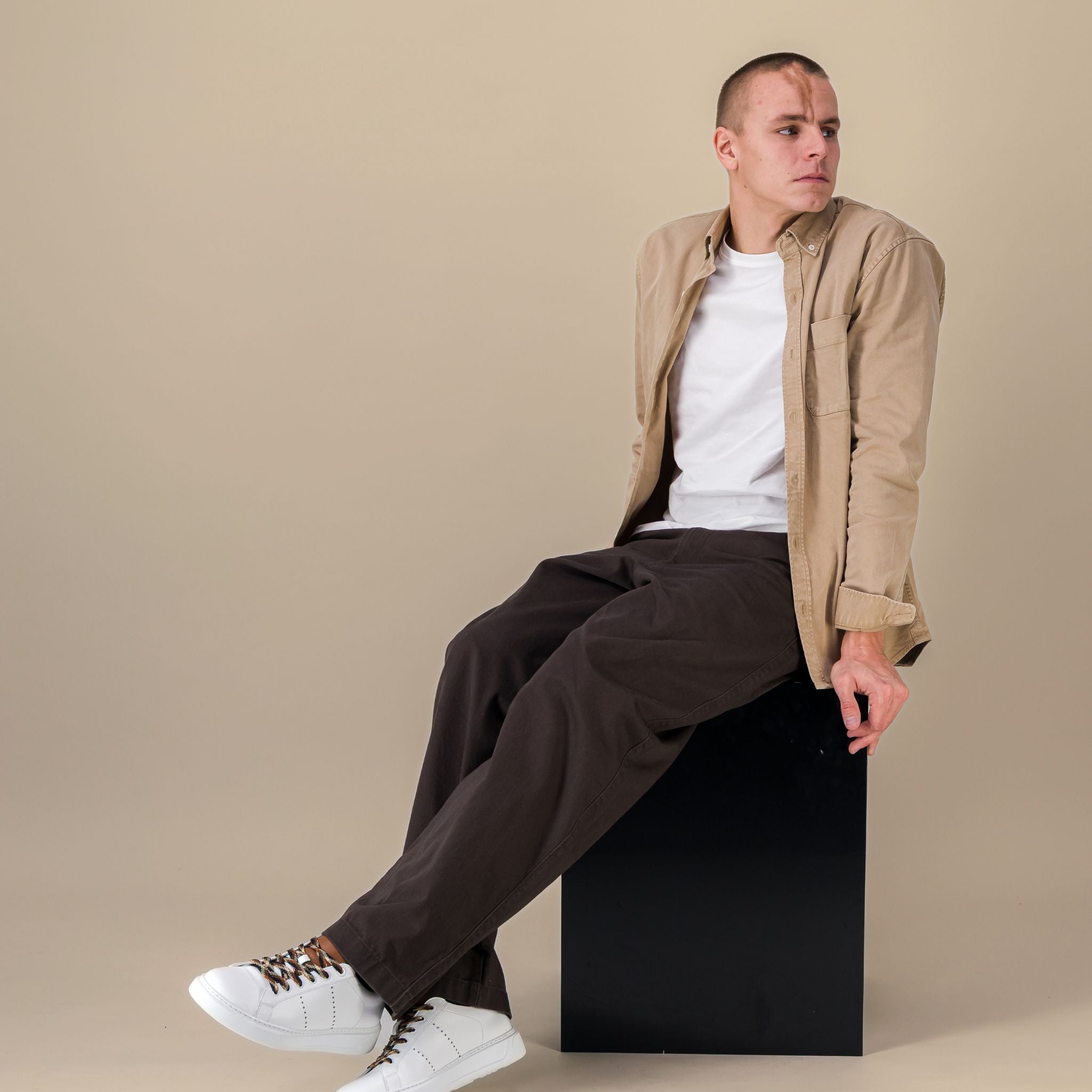 Sneakers Homme EDITION 9 White Cognac