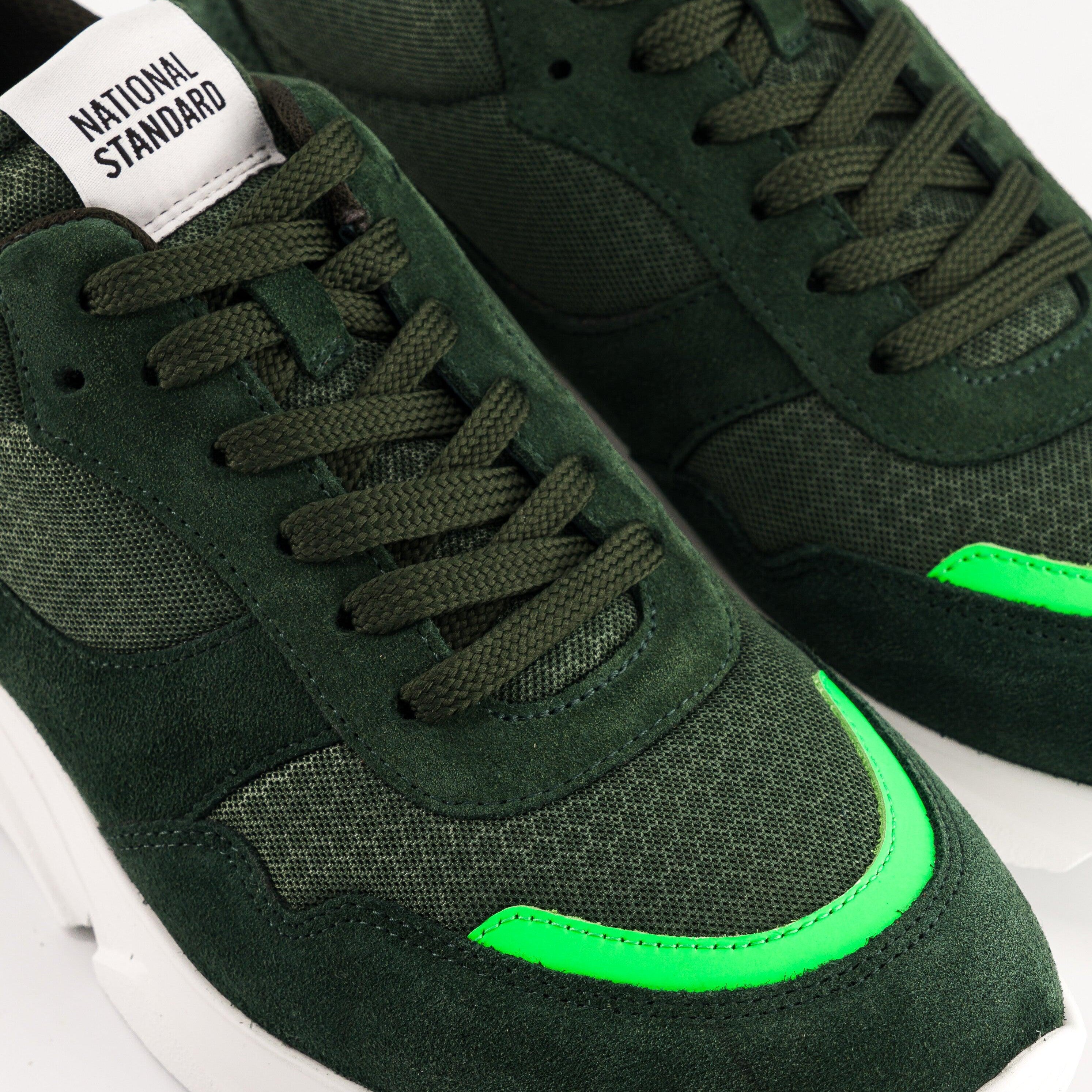 Sneakers Homme EDITION 7 Kaki Fluo