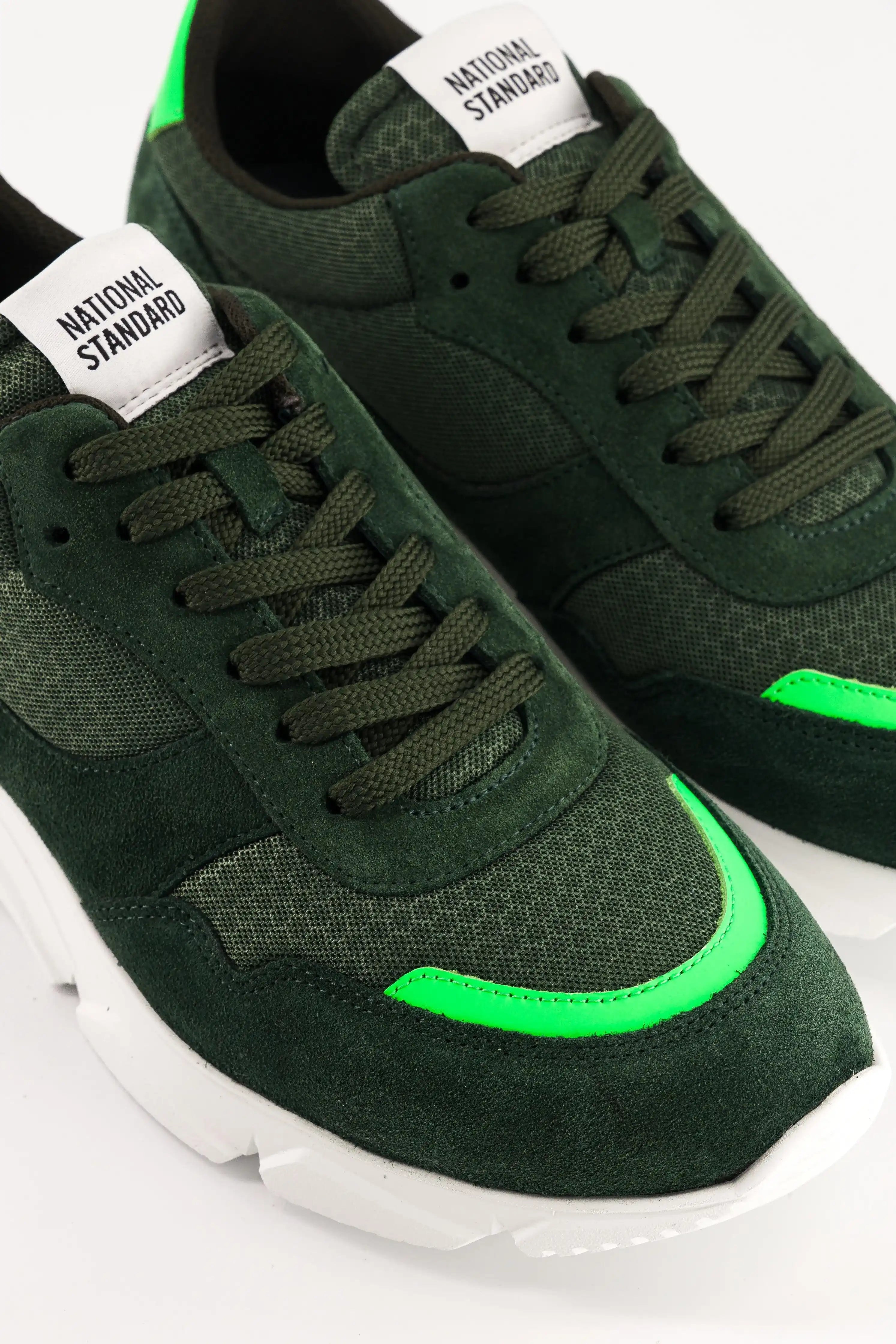 Sneakers Homme EDITION 7 Kaki Fluo