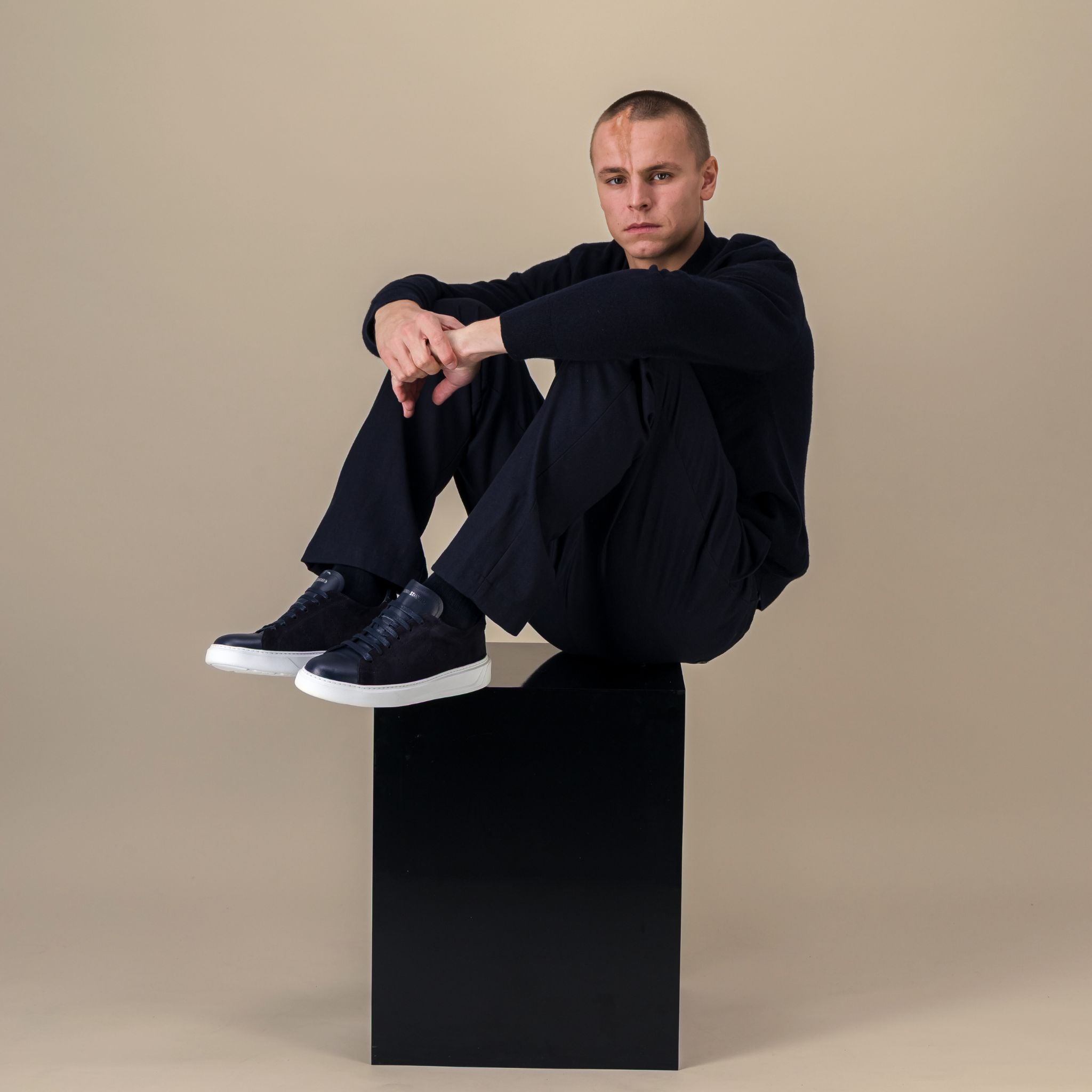 Sneakers Homme EDITION 9 Navy Suede
