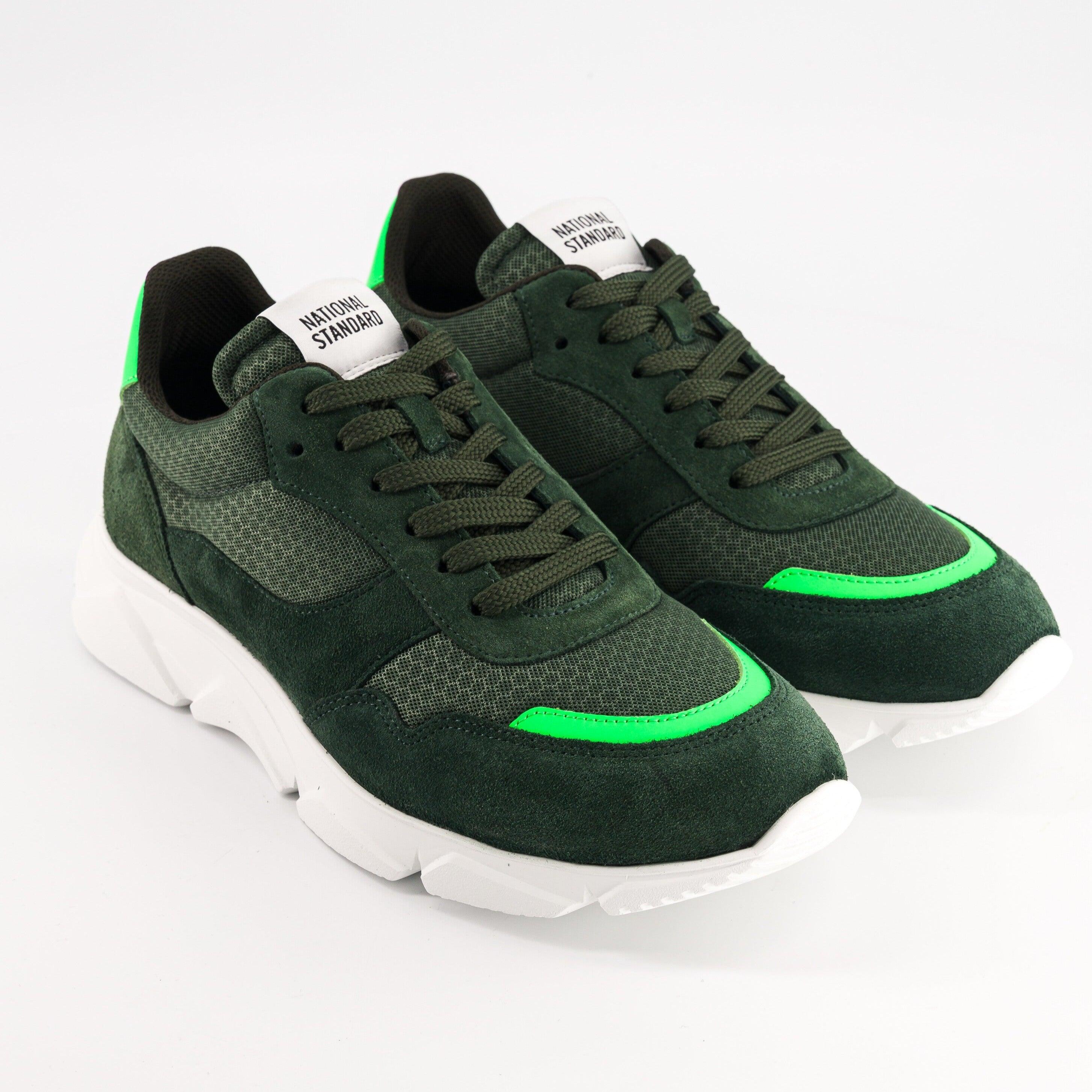 Sneakers Homme EDITION 7 Kaki Fluo