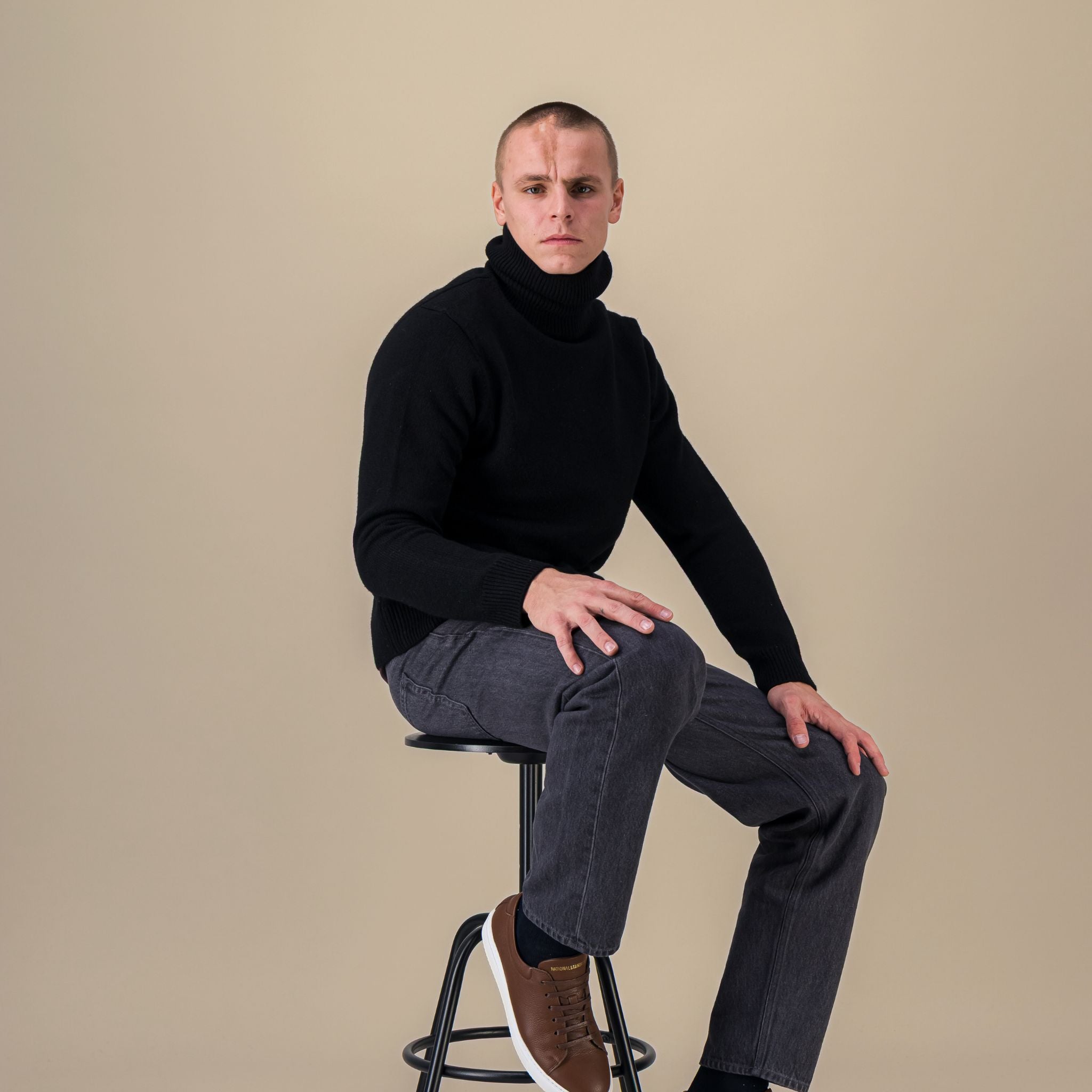Sneakers Homme EDITION 3 Cognac Grained