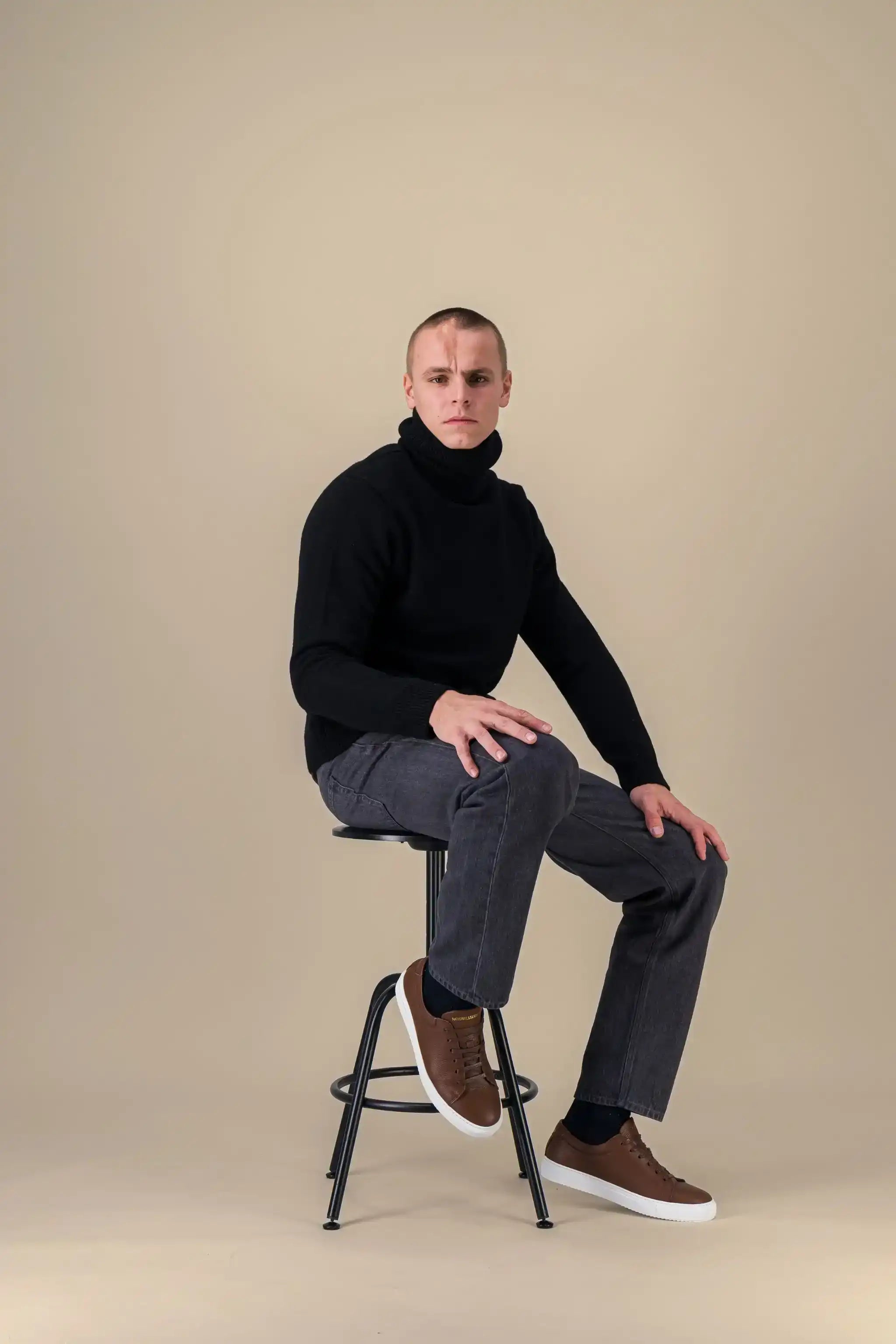 Sneakers Homme EDITION 3 Cognac Grained