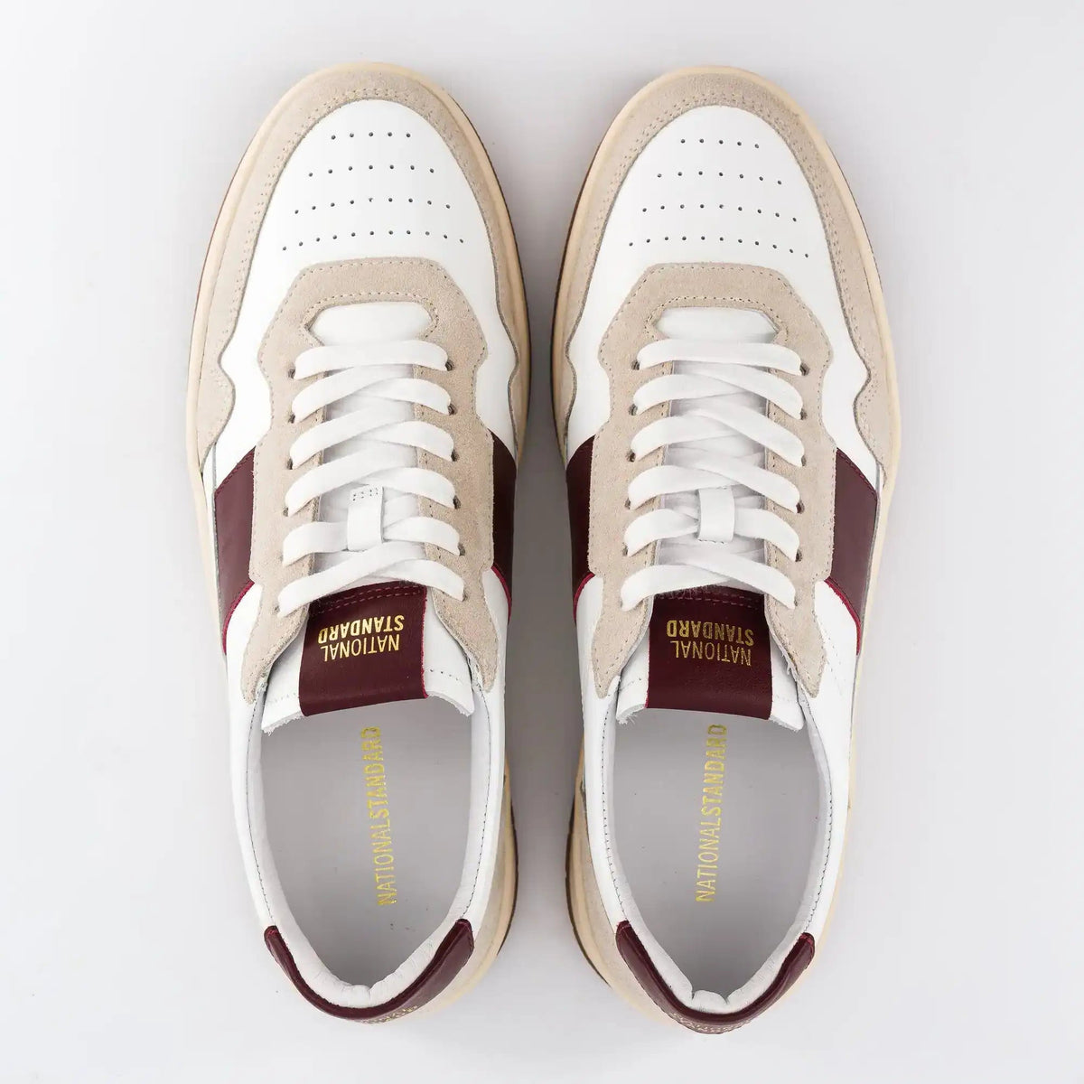 Sneakers Homme EDITION 6 Mix Suède Bordeaux