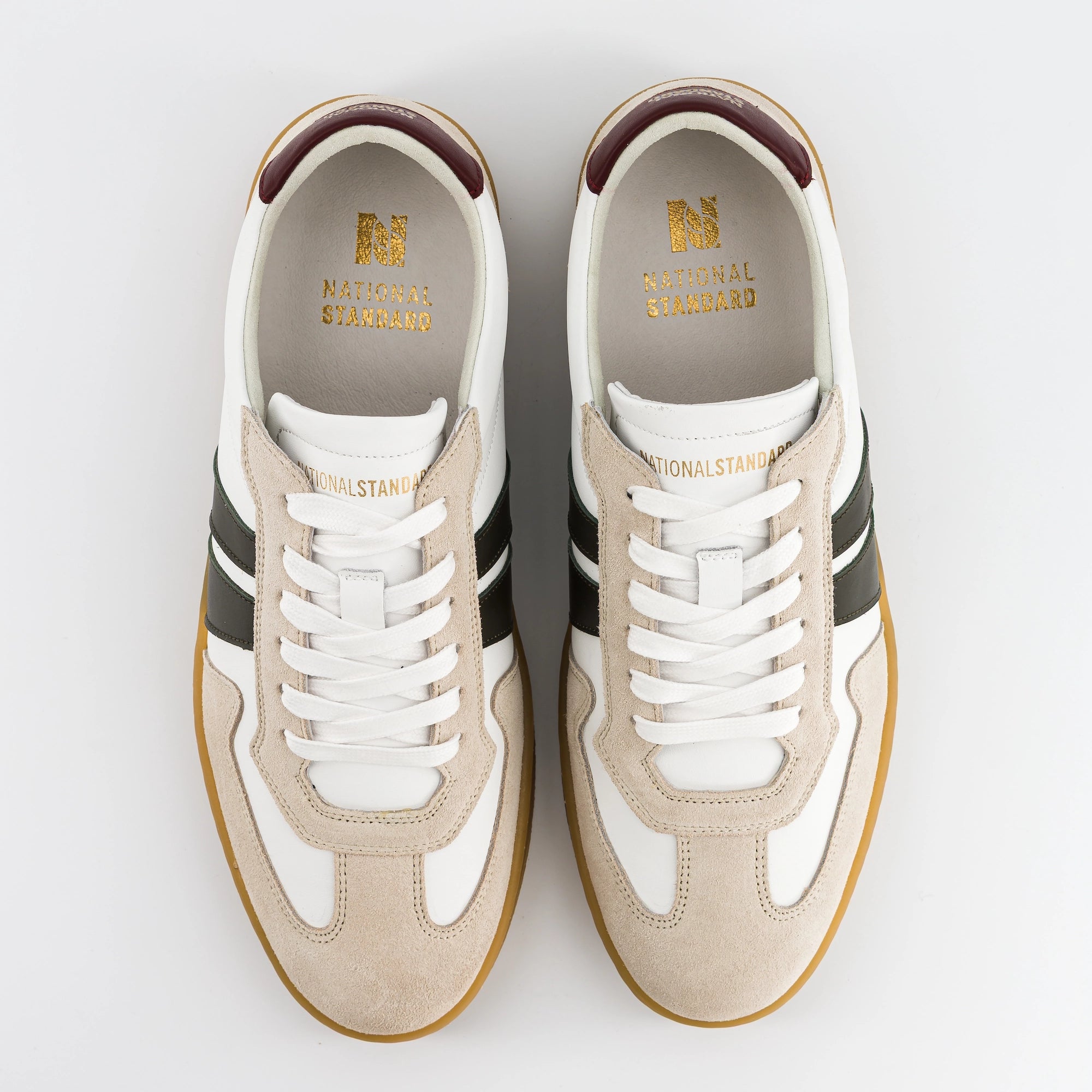 Sneakers Homme EDITION 33 Kaki Bordeaux