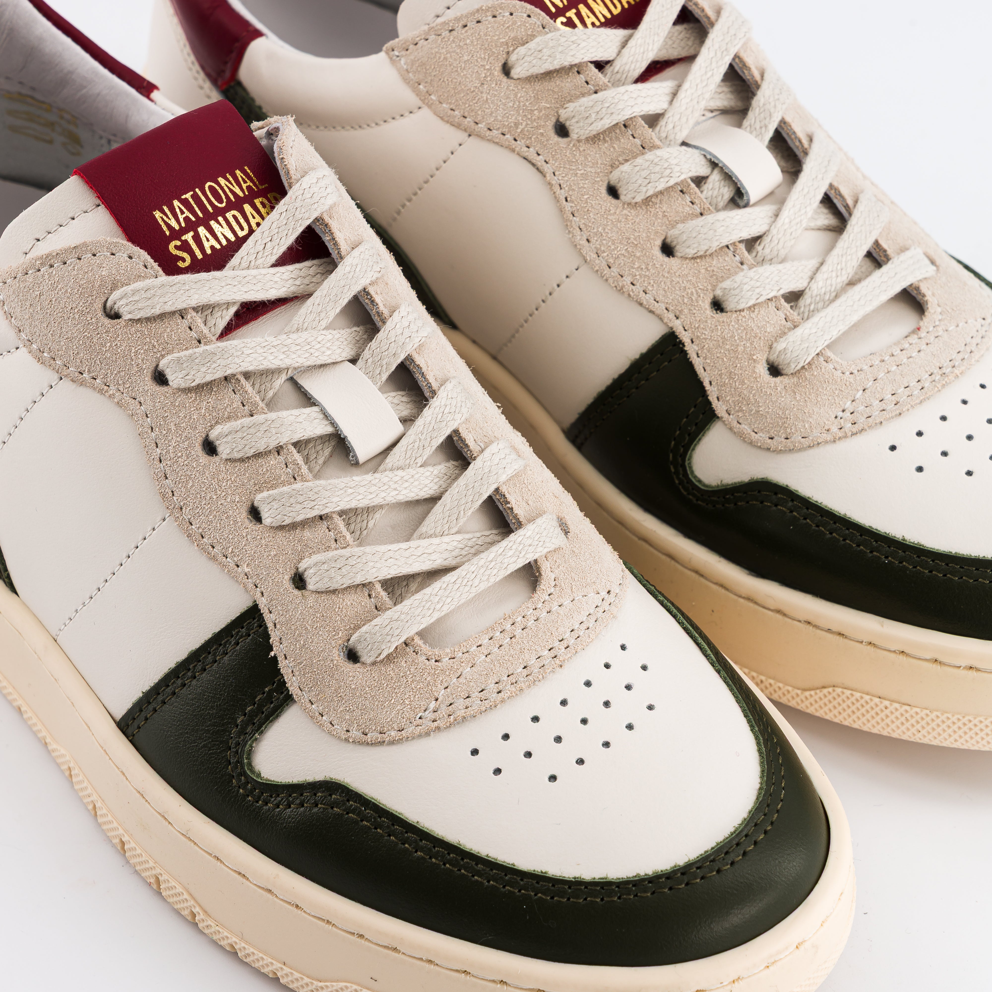 Sneakers Femme EDITION 8 Kaki Burgundy.