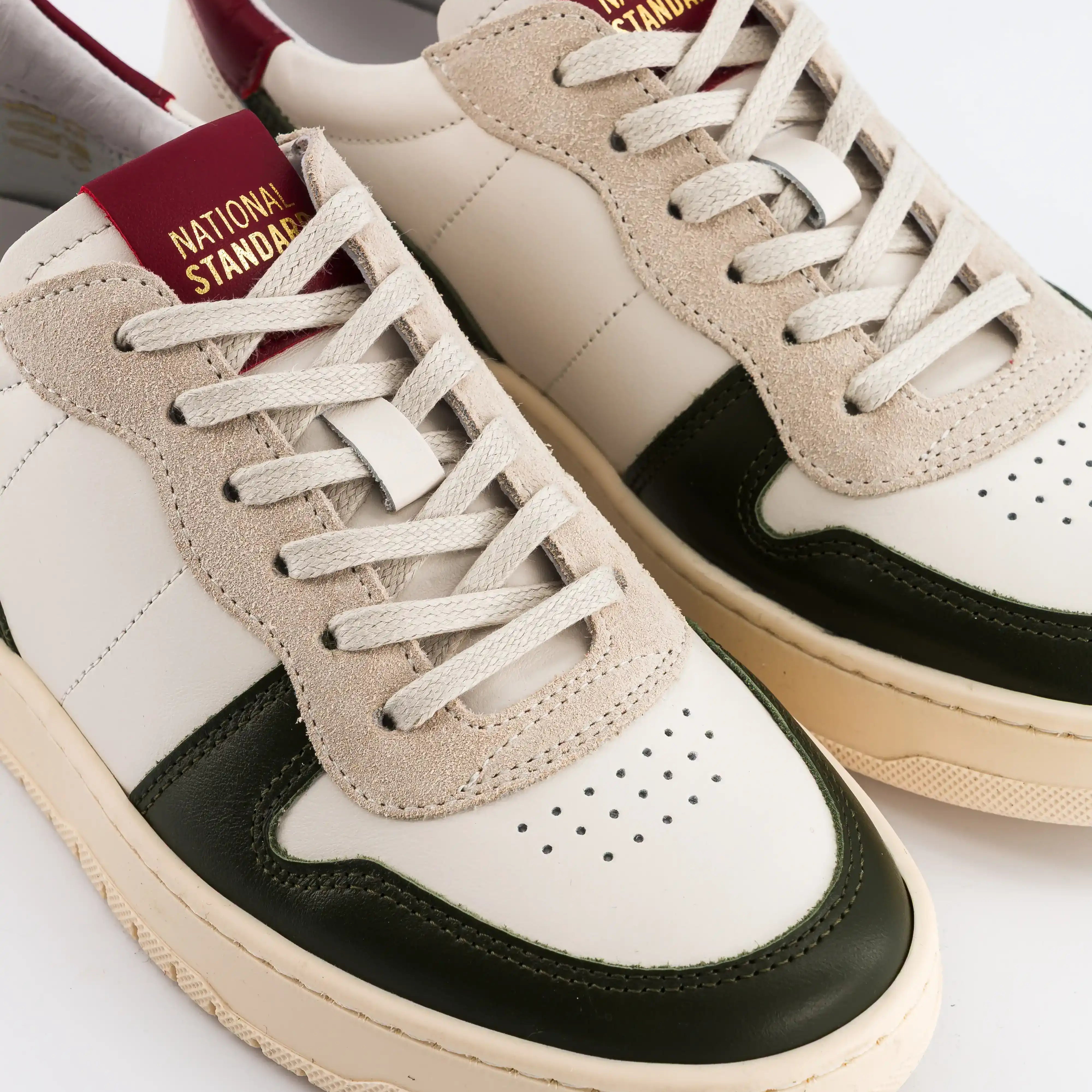 Sneakers Femme EDITION 8 Kaki Burgundy.