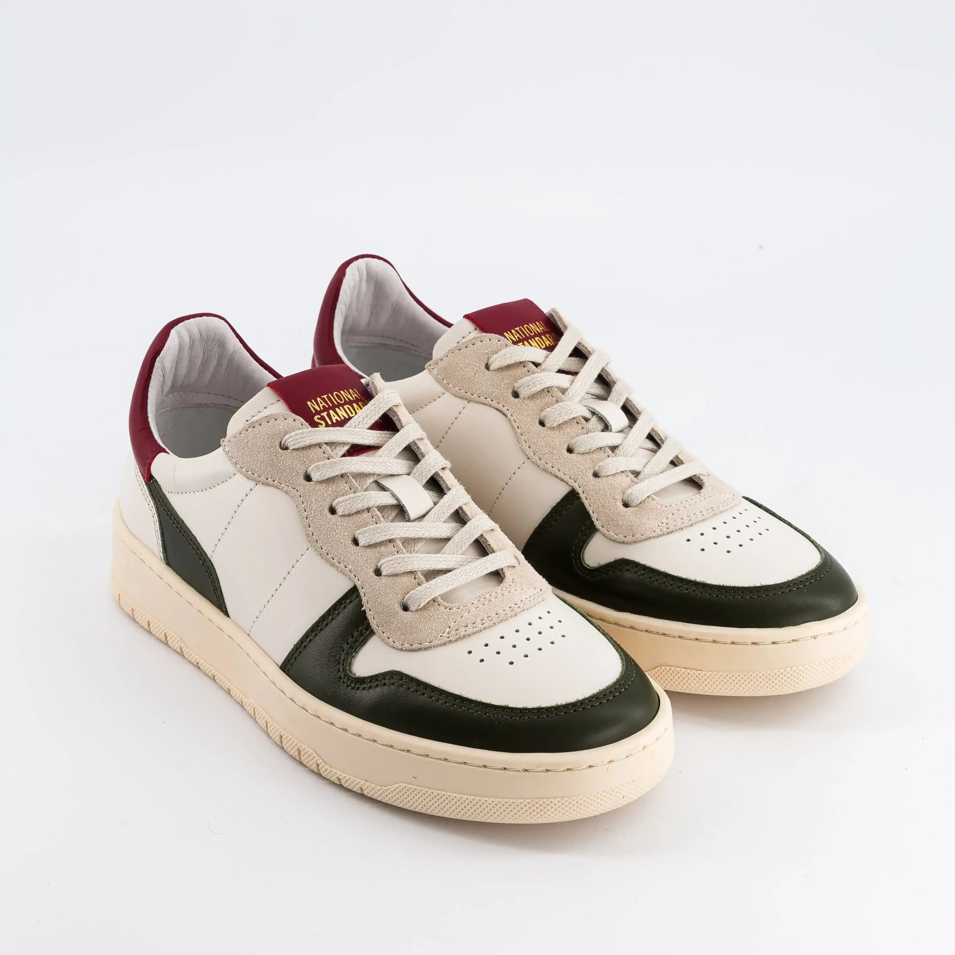 Sneakers Femme EDITION 8 Kaki Burgundy.