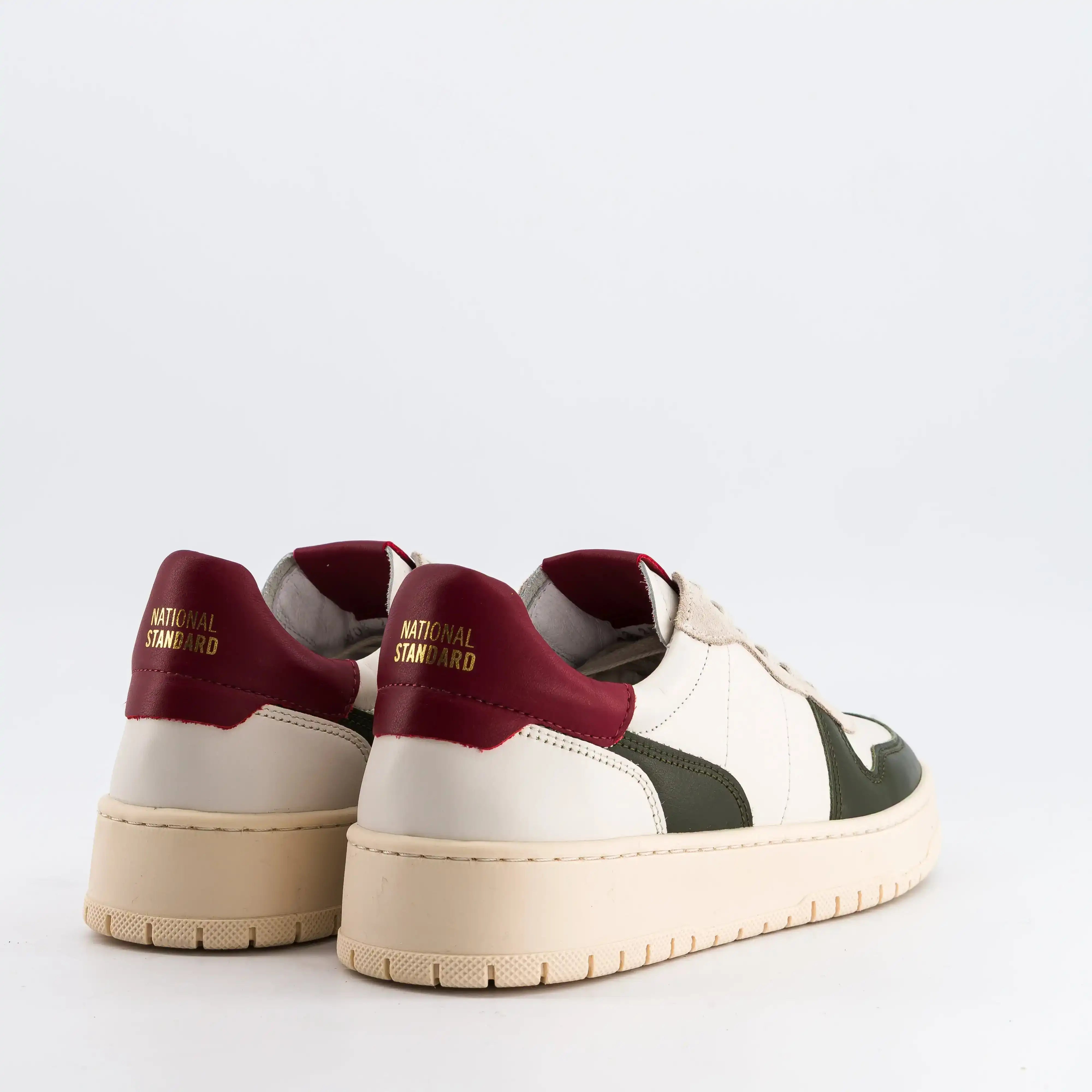 Sneakers Femme EDITION 8 Kaki Burgundy.