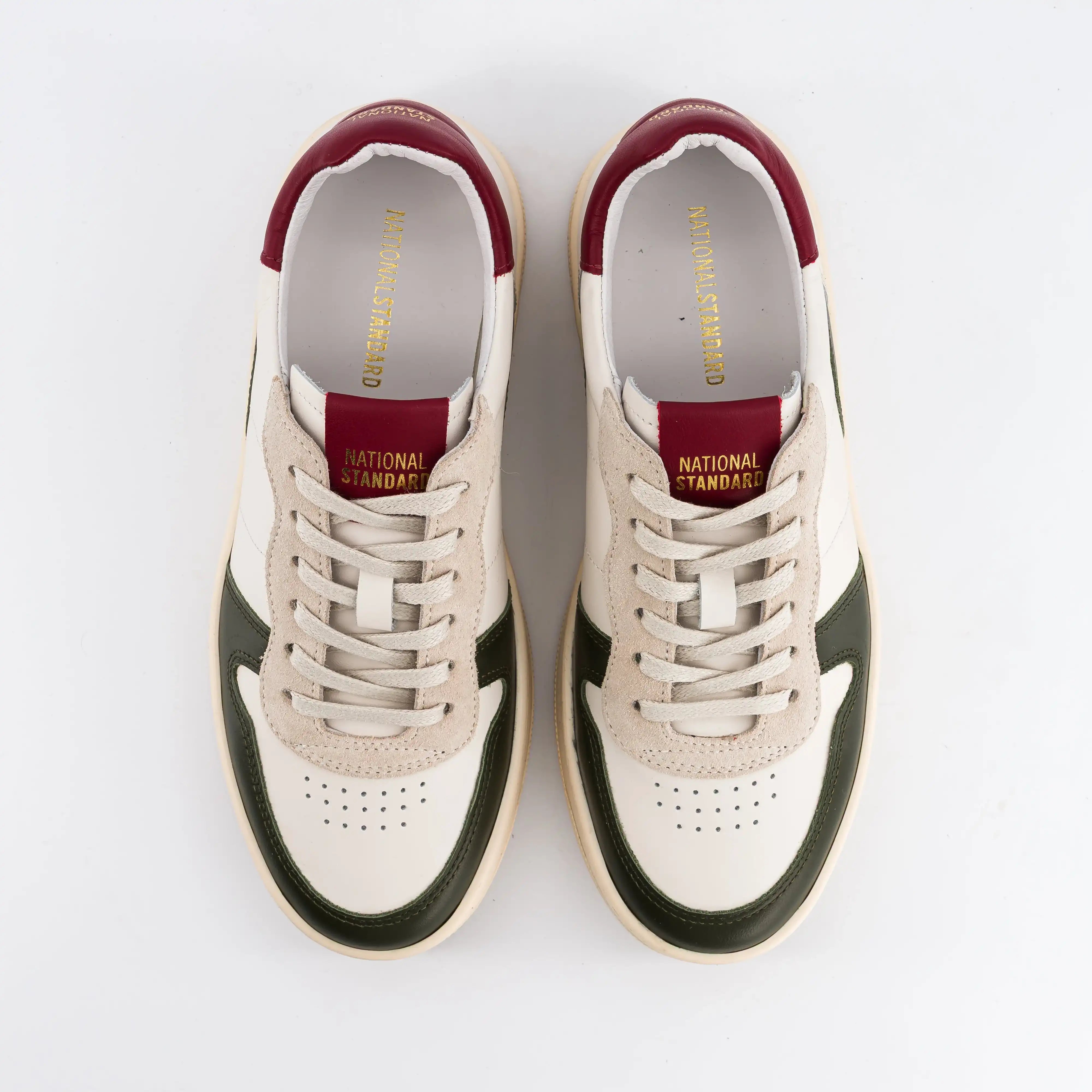 Sneakers Femme EDITION 8 Kaki Burgundy.