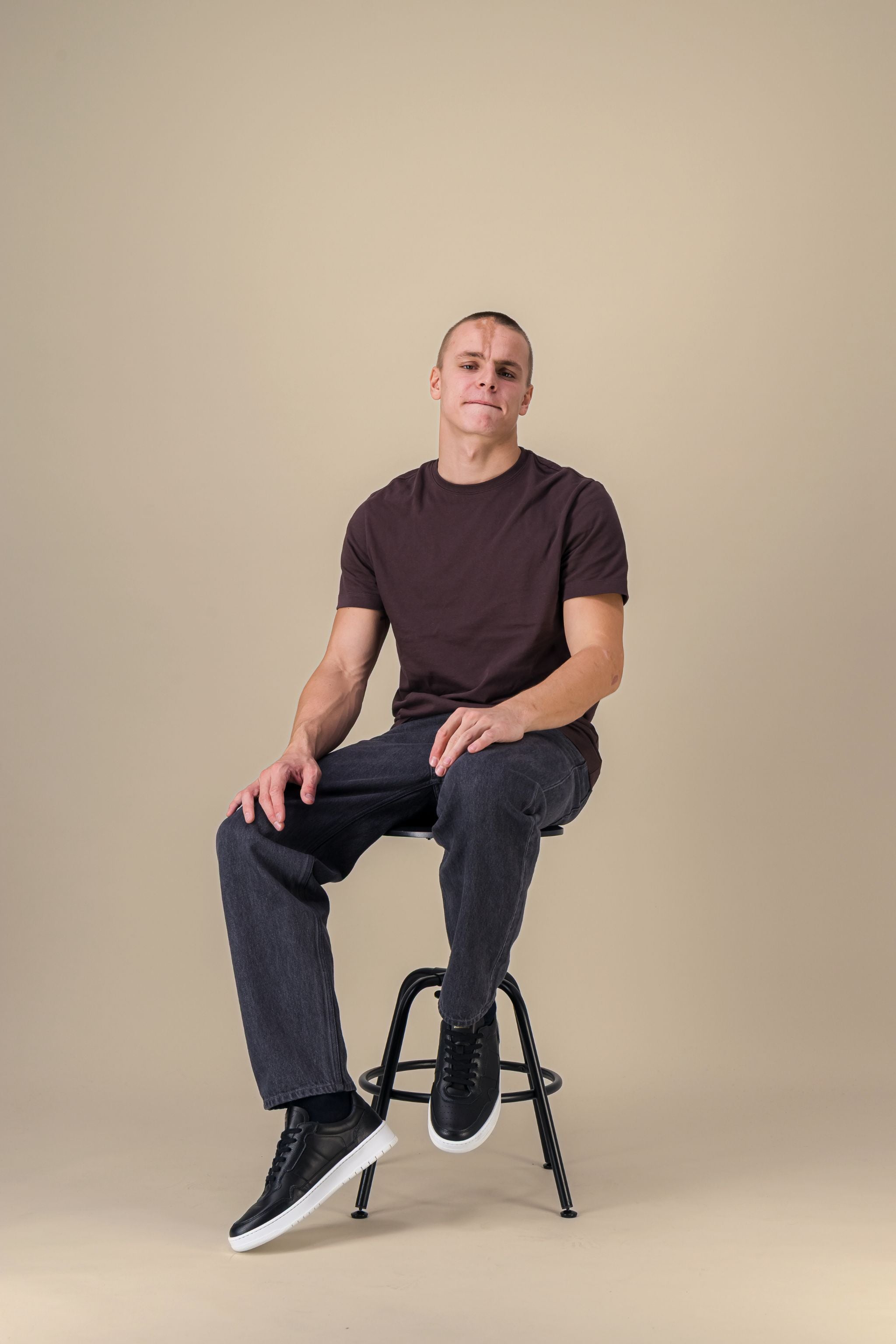 Sneakers Homme EDITION 6 Black Leather