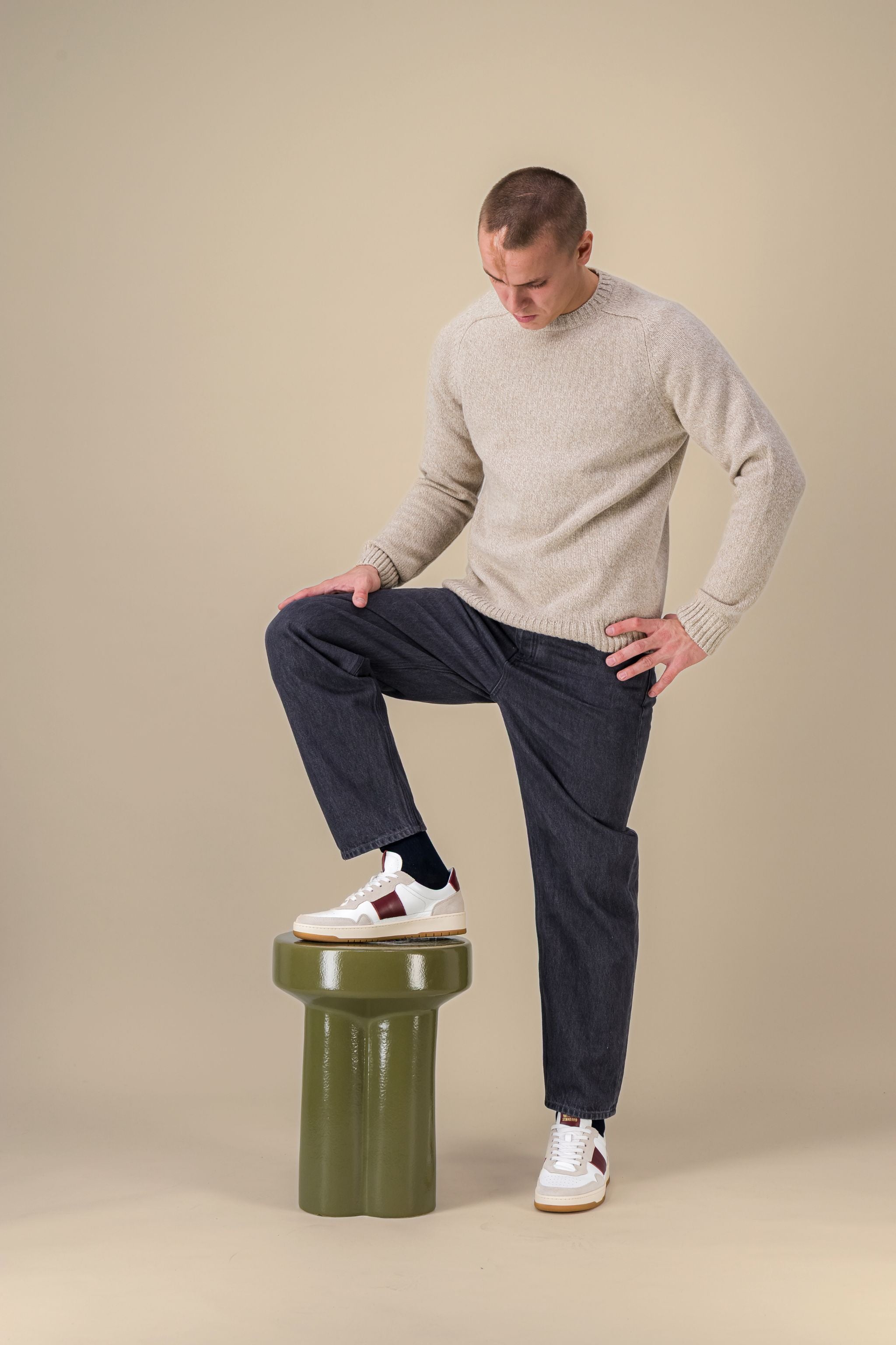 Sneakers Homme EDITION 6 Mix Suède Bordeaux