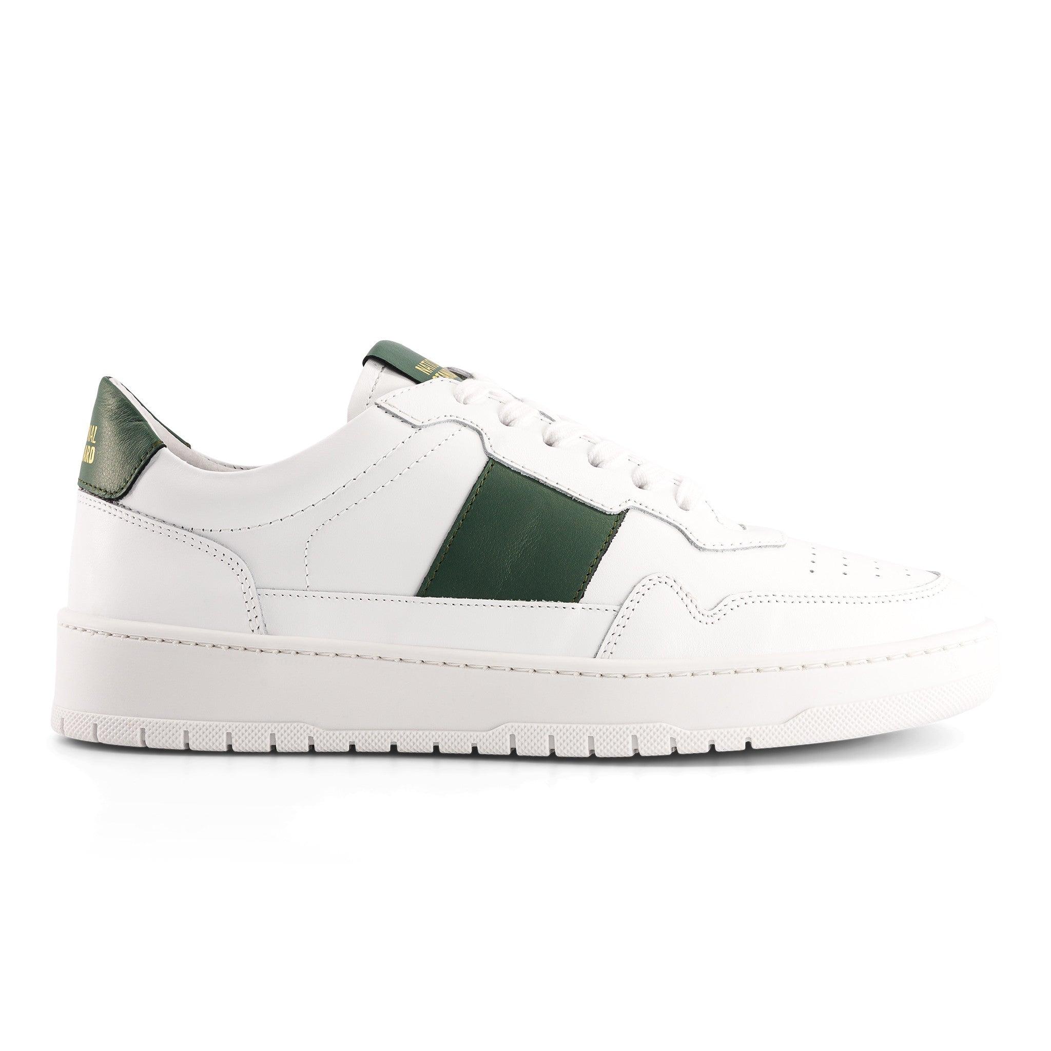 national standard Sneakers cuir nappa blanc et vert pour homme