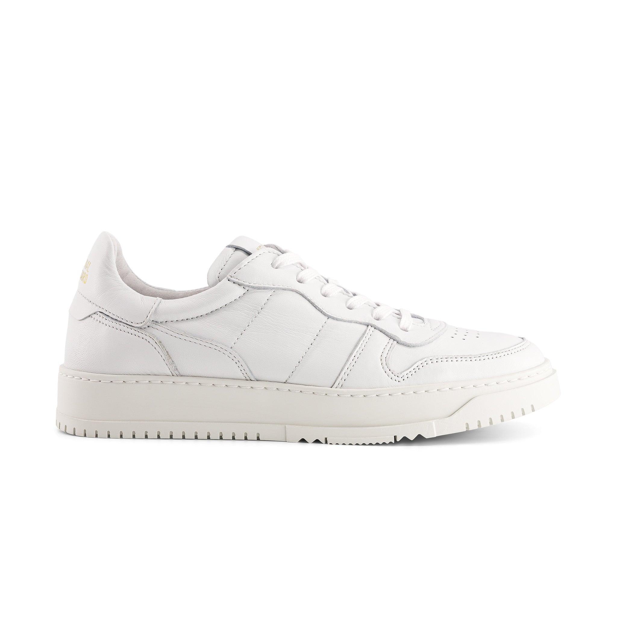 national standard Sneakers running en cuir nappa blanc pour femme