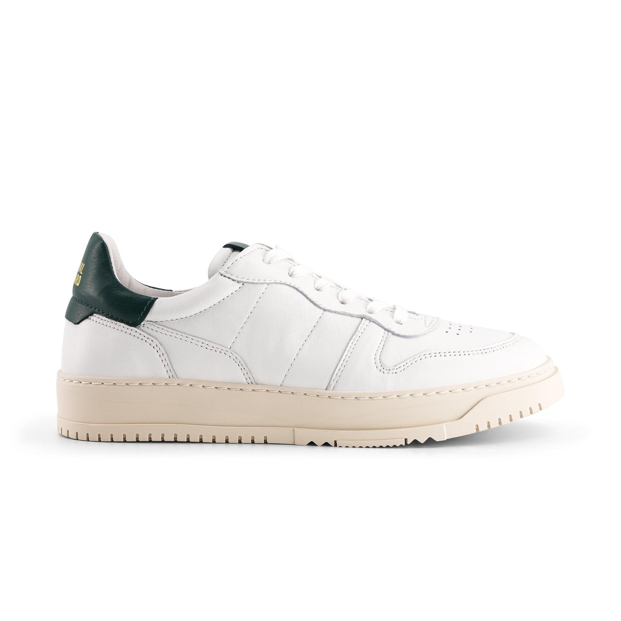 national standard Sneakers cuir nappa blanc et vert pour femme